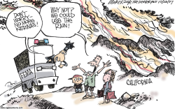 CALIFORNIA WILDFIRES  by Mike Keefe