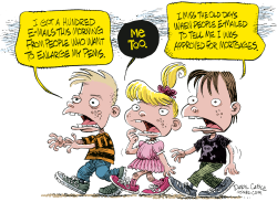 E-MAIL AND KIDS  by Daryl Cagle