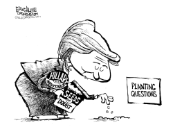 HILLARY PLANTS MORE QUESTIONS by Eric Allie