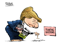 HILLARY PLANTS MORE QUESTIONS- by Eric Allie