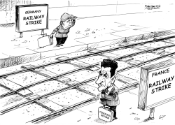 STRIKE IN FRANCE AND GERMANY by Petar Pismestrovic