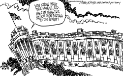 WHITE HOUSE RIGHT by Mike Keefe