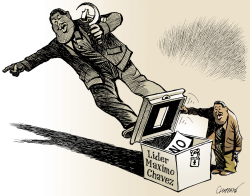 CHAVEZ LOSES CONSTITUTIONAL VOTE by Patrick Chappatte