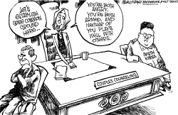 North Korea Negotiations by Mike Keefe