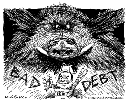BAD DEBT by Sandy Huffaker