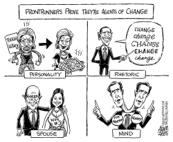 FRONTRUNNERS CHANGE by Adam Zyglis