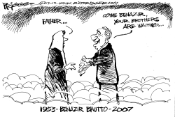BHUTTO OBIT by Milt Priggee