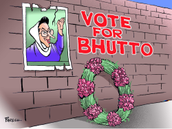 VOTE FOR BENAZIR BHUTTO -  by Paresh Nath