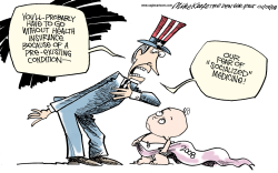PRE-EXISTING CONDITION  by Mike Keefe