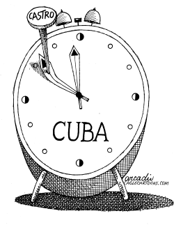 CASTRO STOPS TIME IN CUBA by Arcadio Esquivel