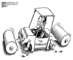 LOCAL NY STATE STEAMROLLER by Adam Zyglis