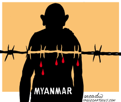 THE ANGUISH OF MYANMAR   by Arcadio Esquivel