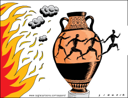 FIRE IN GREECE   by Osmani Simanca