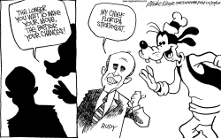 RUDYS CHIEF STRATEGIST by Mike Keefe