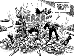 BLOCKING GAZA by Paresh Nath