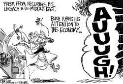 BUSH ECONOMIC GENIUS by Pat Bagley