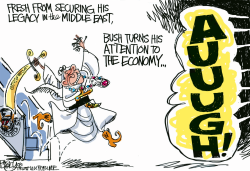BUSH ECONOMIC GENIUS  by Pat Bagley