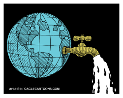FINISHING OFF THE WATER   by Arcadio Esquivel