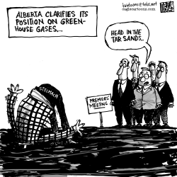 CANADA HEAD IN THE TAR SANDS by Tab