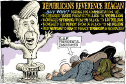 REBUBLICAN REVERENCE FOR REAGAN -  -CORRECTED by Monte Wolverton