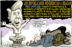 LOS REPUBLICANOS REVERENCIAN A REAGAN /  (CORREGIDO) by Monte Wolverton