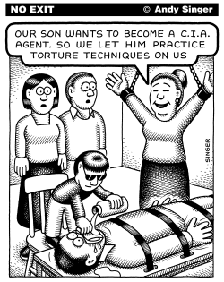 CHILD STUDIES TO BE CIA AGENT by Andy Singer