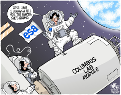 COLUMBUS IN SPACE  by Jeff Parker