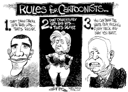 CAMPAIGN RULES FOR CARTOONISTS by Daryl Cagle