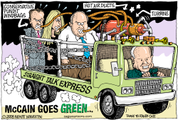 MCCAIN GOES GREEN  by Wolverton