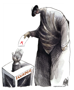 ELECTIONS IN EQUADOR by Angel Boligan