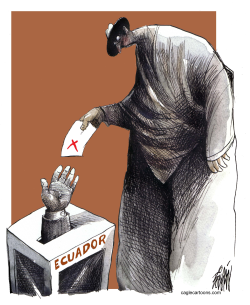 ELECTIONS IN EQUADOR   by Angel Boligan