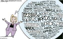 WORDS WORDS WORDS  by Mike Keefe