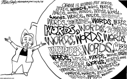 WORDS WORDS WORDS  by Mike Keefe