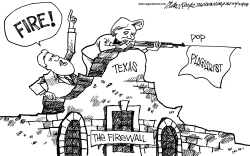 THE FIREWALL by Mike Keefe