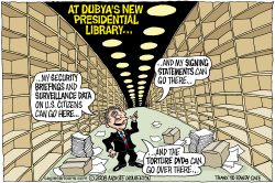 DUBYAS NEW LIBRARY  by Monte Wolverton