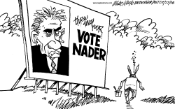 VOTE NADER by Mike Keefe