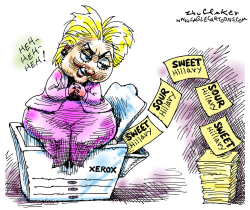 SWEET AND SOUR HILLARY  by Sandy Huffaker