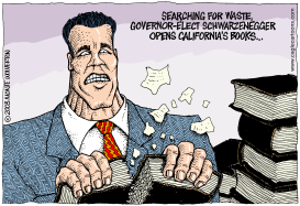  ARNOLD OPENS THE BOOKS by Monte Wolverton