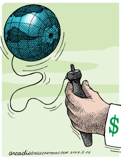 WORLD UNDER ECONOMIC CONTROL   by Arcadio Esquivel