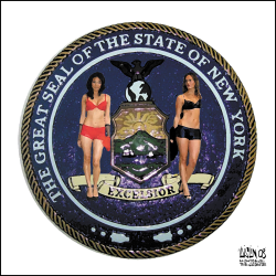 NEW YORK STATE SEAL by Terry Mosher