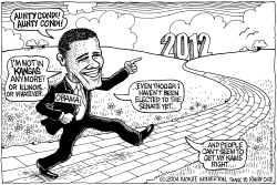 OBAMA ON THE YELLOW BRICK ROAD by Monte Wolverton