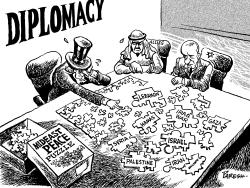 MIDEAST PEACE PUZZLE by Paresh Nath