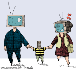 DAD AND MOM TELEVISION by Arcadio Esquivel