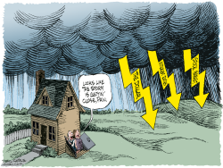 ECONOMIC STORM  by Daryl Cagle