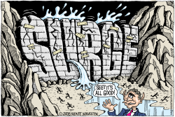 SURGE ON THE VERGE  by Monte Wolverton