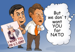 UKRAINE AND GEORGIA WANT TO NATO by Alexandr Zudin