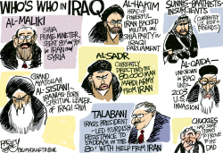 IRAQ WHOS WHO  by Pat Bagley