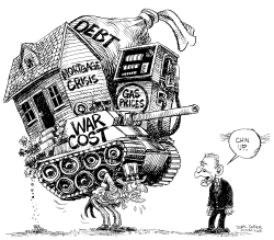 HEAVY ECONOMIC LOAD by Daryl Cagle