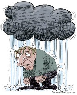 TAX CLOUD by Daryl Cagle