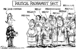 POLITICAL POLYGAMIST by Joe Heller